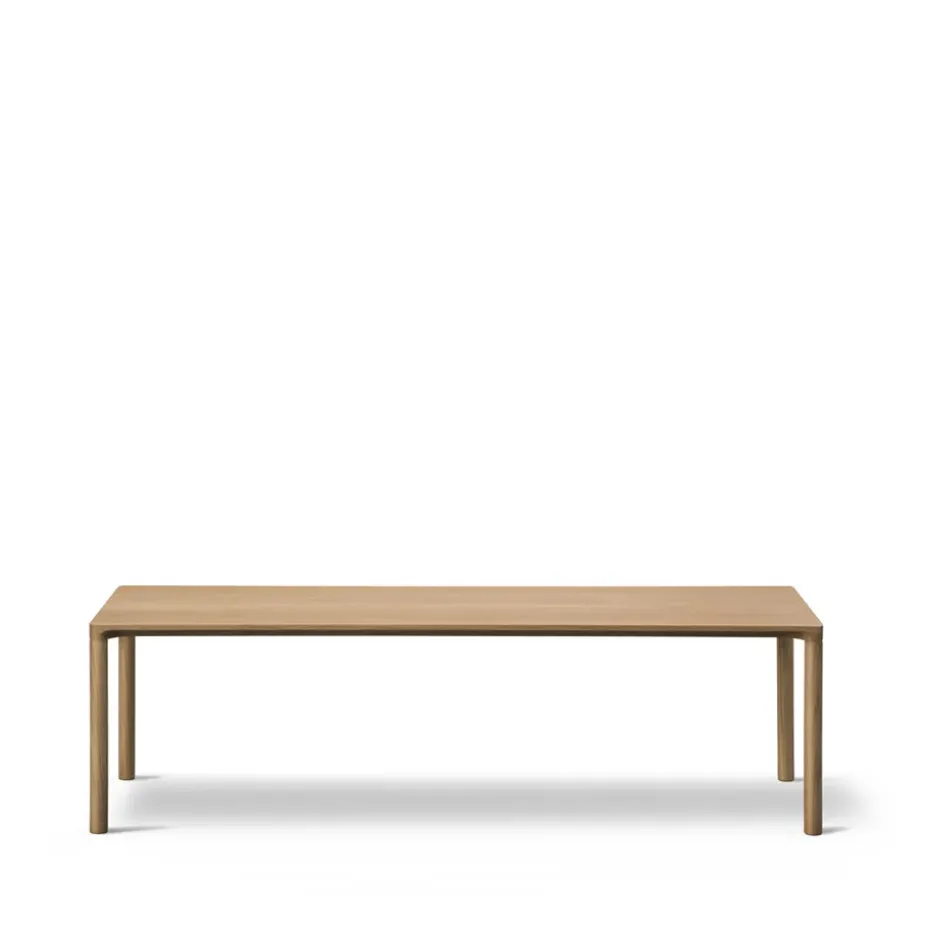 Mesa de centro Piloti 6715, Roble claro aceitado - altura 41 cm