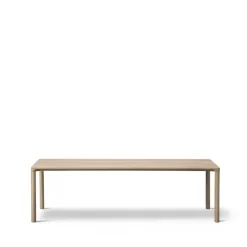 Mesa de centro Piloti 6715, Roble enjabonado - altura 35 cm