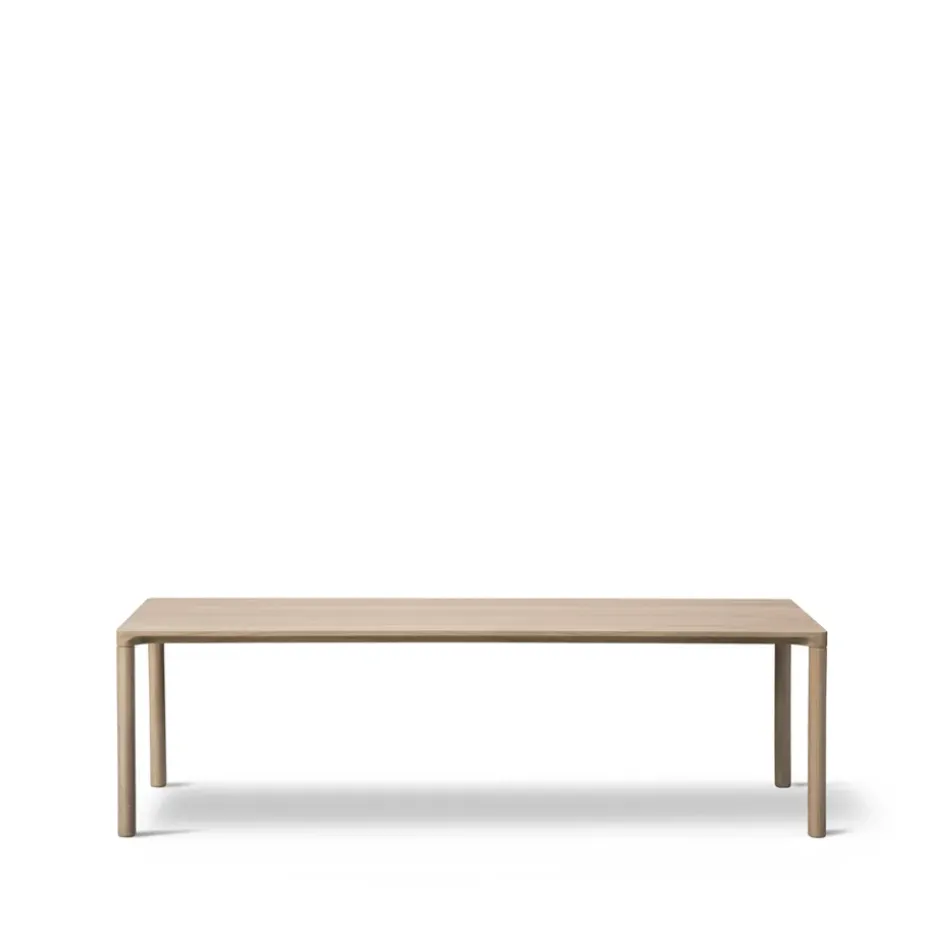 Mesa de centro Piloti 6715, Roble lacado - altura 35 cm