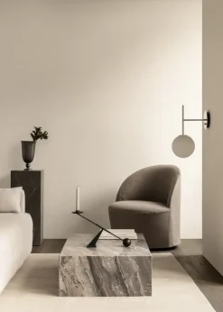 Mesa de centro Plinth, Grey galaxy, low