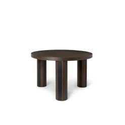 Mesa de centro Post, Oak smoked, small, lines