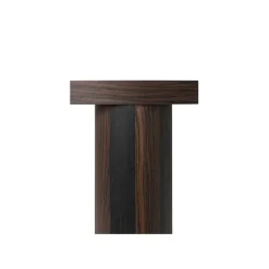 Mesa de centro Post, Oak smoked, small, lines
