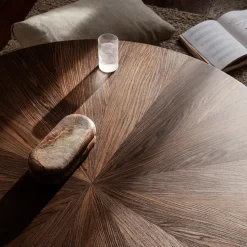 Mesa de centro Post, Oak smoked, large, stars