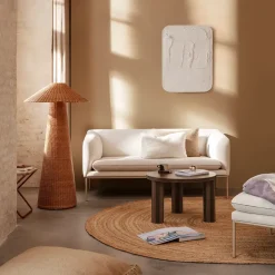 Mesa de centro Post, Oak smoked, large, stars