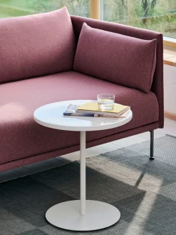 Mesa de centro Pyro Ø45 cm, Eggshell-cream white