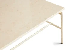 Mesa de centro Rebar 80x84x33 cm, Beige marble-alabaster