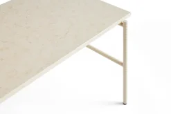 Mesa de centro Rebar 80x49x40,5 cm, Beige marble-alabaster