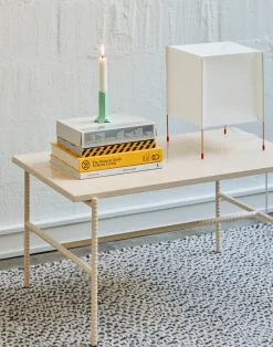 Mesa de centro Rebar 80x49x40,5 cm, Beige marble-alabaster