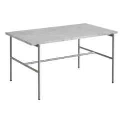 Mesa de centro Rebar 80x49x40,5 cm, Grey marble-fossil