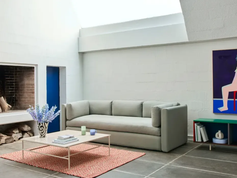 Mesa de centro Rebar 100x104x33 cm, Beige marble-alabaster