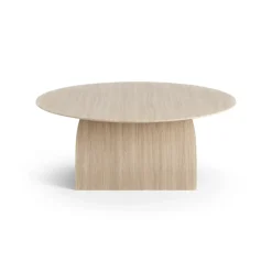 Mesa de centro Savoa H40 cm, roble pigmentado blanco