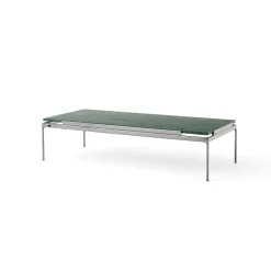 Mesa de centro Sett LN12, Verde guatemala-dark chrome