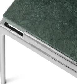 Mesa de centro Sett LN13, Verde guatemala-dark chrome
