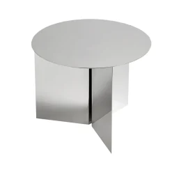 Mesa de centro Slit, Polished stainless steel