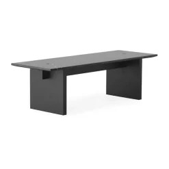 Mesa de centro Solid Table 130x38,5x40 cm, Black