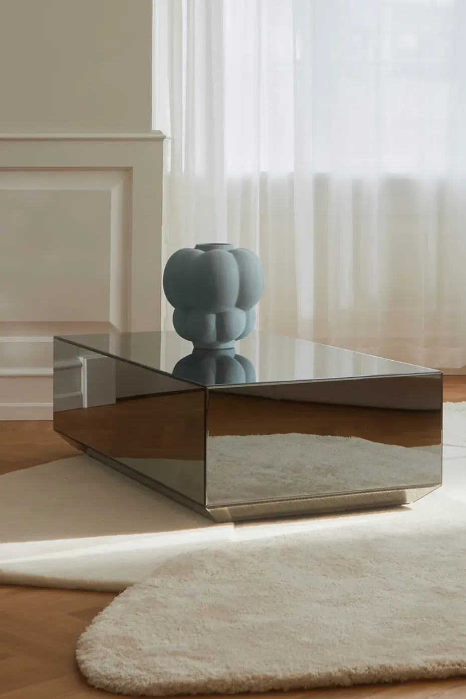 Mesa de centro Speculum de 60x120 cm, Negro