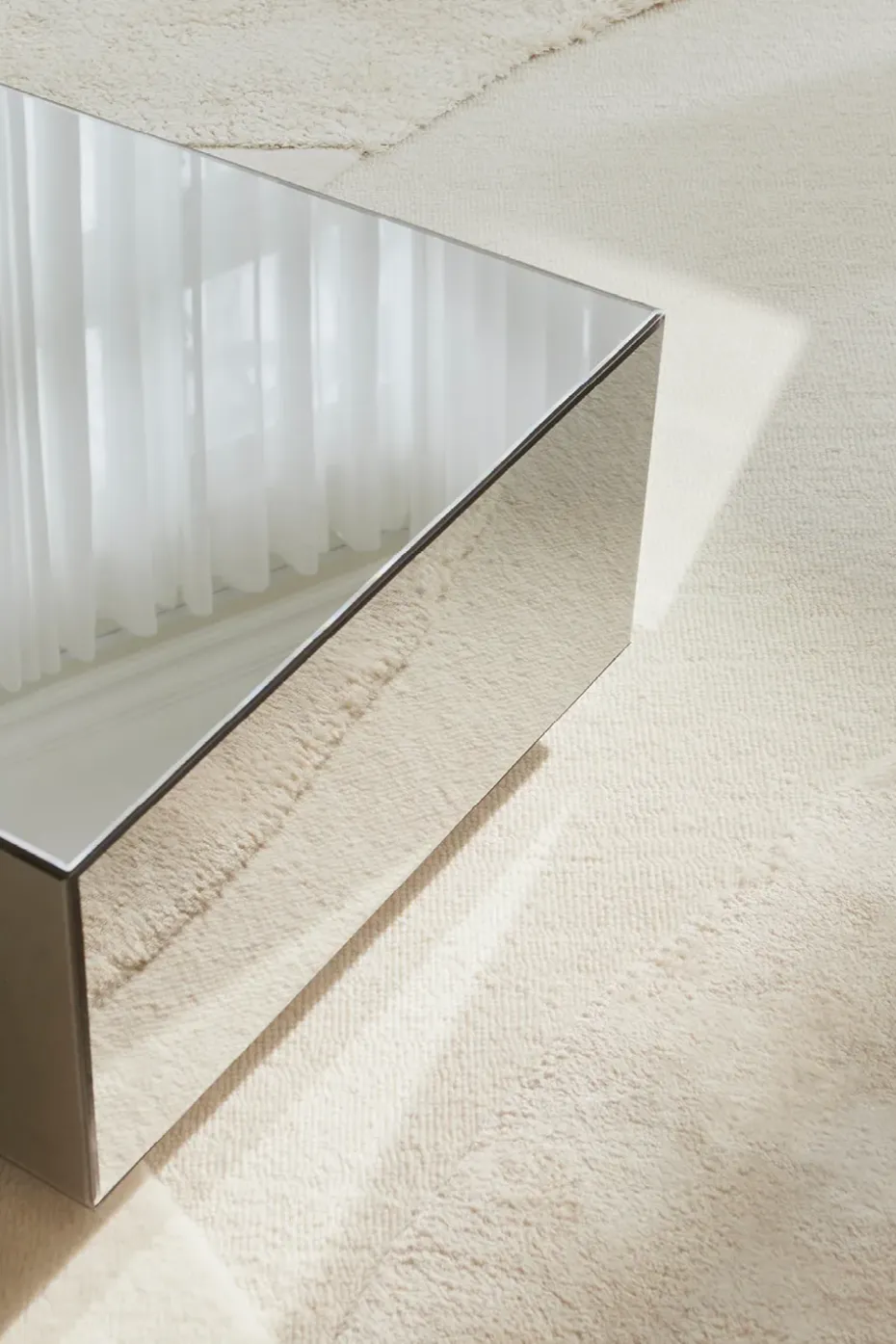 Mesa de centro Speculum de 60x120 cm, Negro