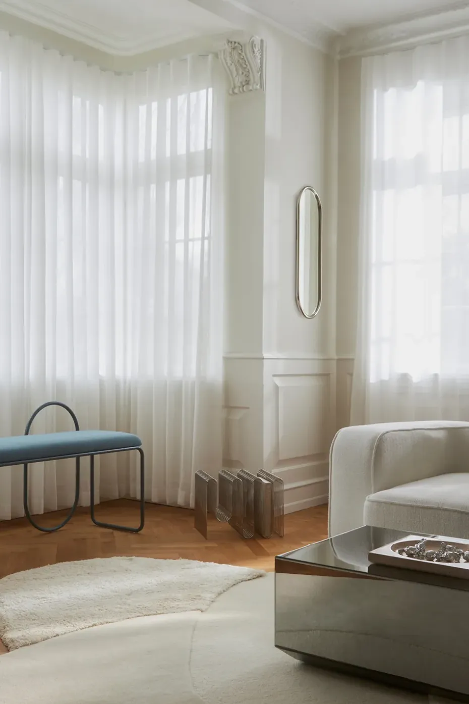 Mesa de centro Speculum de 60x120 cm, Negro