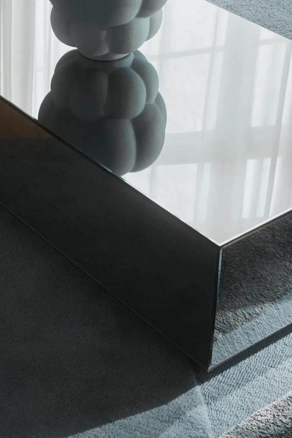 Mesa de centro Speculum de 60x120 cm, Negro