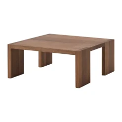 Mesa de centro Tennon, Roble ahumado, 61×61 cm