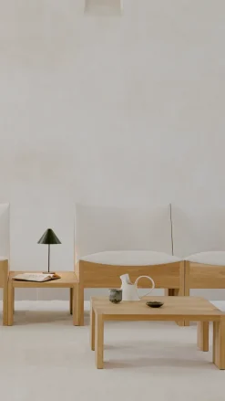 Mesa de centro Tennon, Roble, 61x61 cm