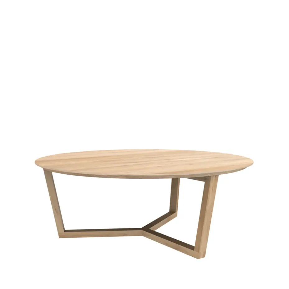 Mesa de centro Tripod 36x96 cm, Roble con aceite duro encerado