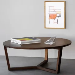 Mesa de centro Tripod 36x96 cm, Roble con aceite duro encerado