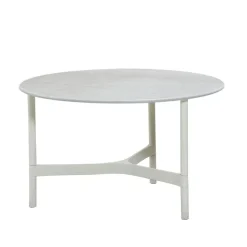 Mesa de centro Twist medium Ø70 cm, White-white