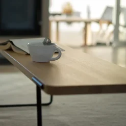 Mesa de centro Update, Roble claro con barniz transparente, 140 cm