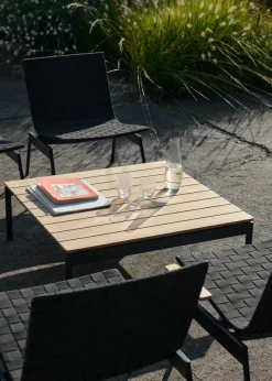 Mesa de centro Ville Outdoor AV50, Warm black-teak