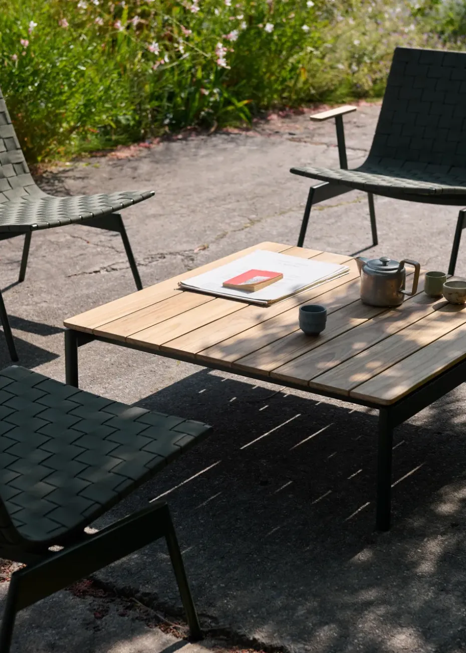 Mesa de centro Ville Outdoor AV50, Bronze green-teak