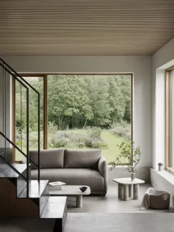 Mesa de centro Volos L, 100x70 cm, Travertino