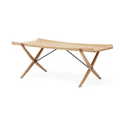 Mesa de centro X HM13 61x120 cm, Lacquered oak-walnut inserts