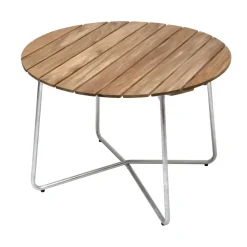 Mesa de comedor 9A, Teak Ø100 cm