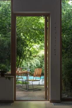 Mesa de comedor 9A, Teak Ø100 cm