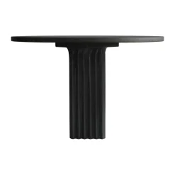 Mesa de comedor Arc Ø120 cm, Coffee black roble