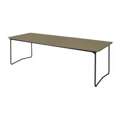 Mesa de comedor B31, Verde claro roble-negro