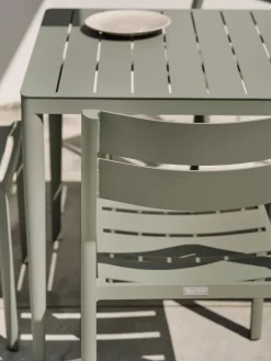 Mesa de comedor Bigby, Dusty green, 144x76 cm