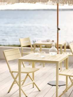 Mesa de comedor Bigby, Lemon, 76x76 cm