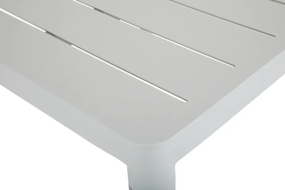 Mesa de comedor Bigby, Light grey, 195x90 cm