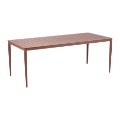 Mesa de comedor Bigby, Zin Red, 195x90 cm