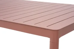 Mesa de comedor Bigby, Zin Red, 195x90 cm