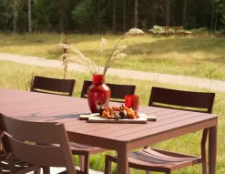 Mesa de comedor Bigby, Zin Red, 195x90 cm