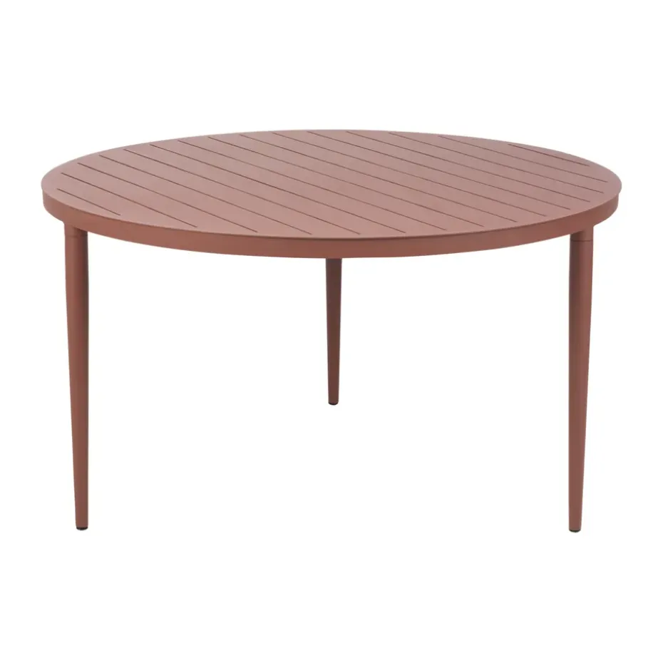 Mesa de comedor Bigby, Zin Red, Ø130 cm