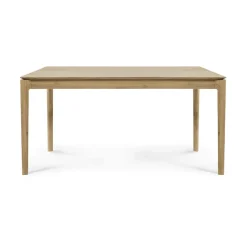Mesa de comedor Bok, Roble lacado, 160x80 cm