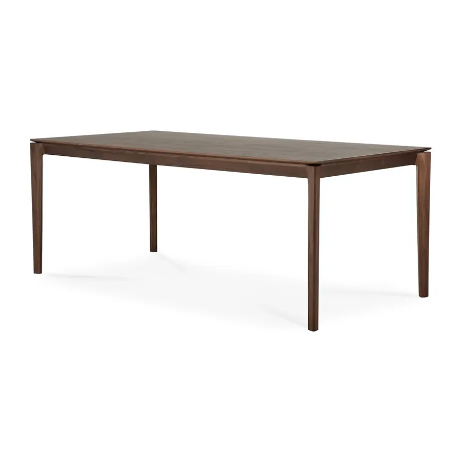 Mesa de comedor Bok 200x95 cm, Lackad teak brown
