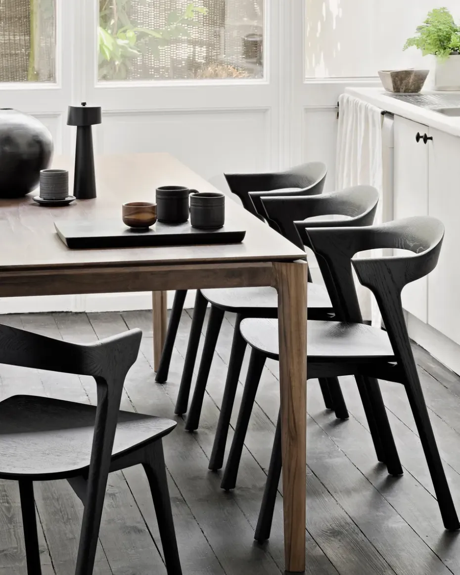 Mesa de comedor Bok 200x95 cm, Lackad teak brown