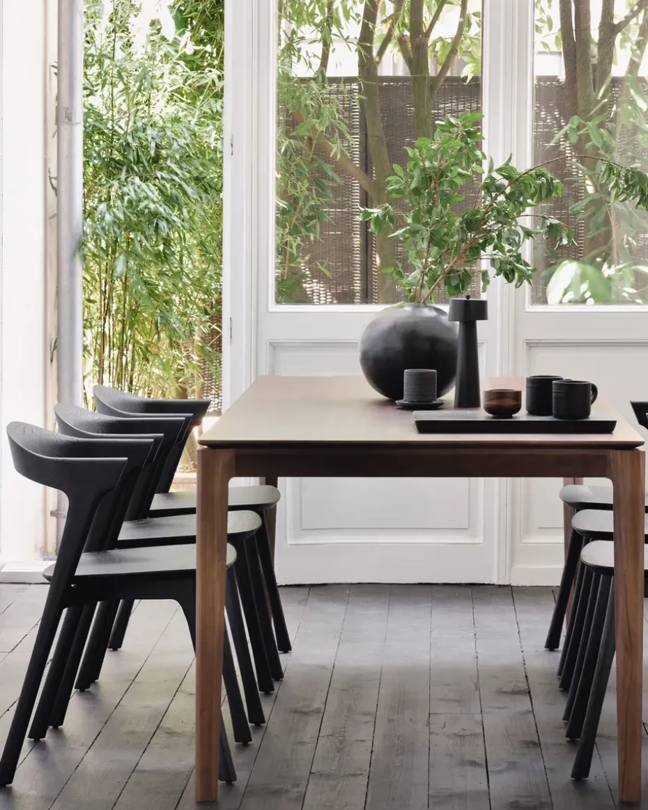 Mesa de comedor Bok 200x95 cm, Lackad teak brown