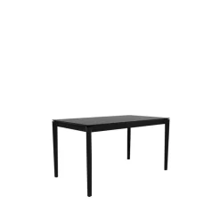 Mesa de comedor Bok 140x80 cm, Roble teñido negro