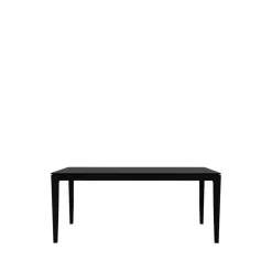 Mesa de comedor Bok 180x90 cm, Roble teñido negro